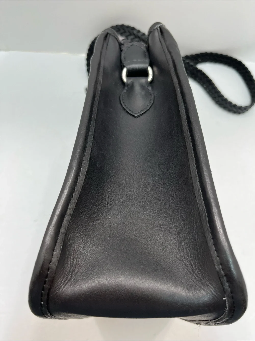 Brighton Cecilia Black Leather Woven Croc Shoulder Bag Crossbody Heart